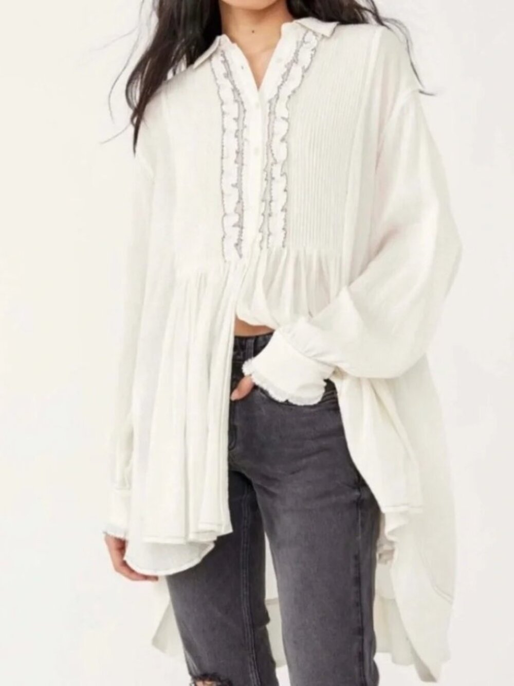 Free People Teddy Tux Tunic Size M Oversized